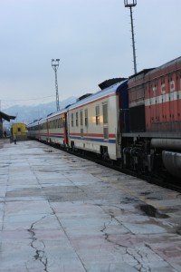 Trans-Asya express anländer till Kayseri järnvägsstation