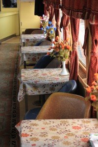 Restauranvagnen på det iranska tåget